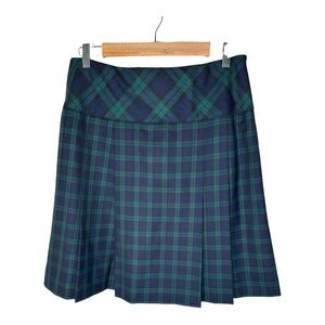 Brooks Brothers Red Fleece Black Watch Tartan Plaid Schoolgirl Skirt Size 12 New